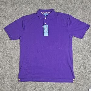 Nwt Pennington & Bailes Men’s Purple Polo Shirt Size Large Classic Fit